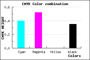 #6450A6 color CMYK mixer