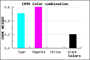 #6451CD color CMYK mixer
