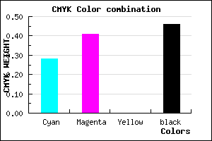 #64528A color CMYK mixer