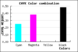 #645385 color CMYK mixer