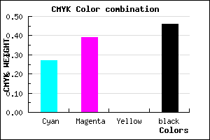#645389 color CMYK mixer