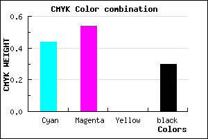 #6453B3 color CMYK mixer