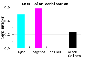 #6453C4 color CMYK mixer