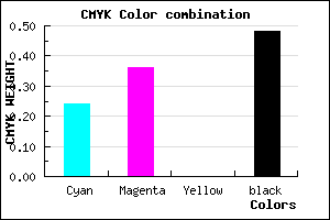 #645484 color CMYK mixer