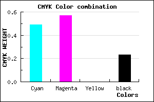 #6454C4 color CMYK mixer