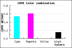 #6454D8 color CMYK mixer