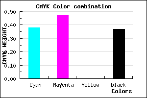 #6455A1 color CMYK mixer