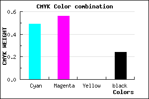 #6455C3 color CMYK mixer