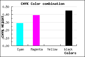 #64568C color CMYK mixer
