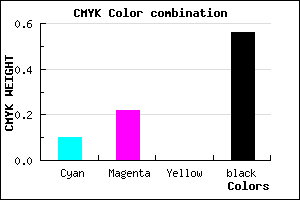 #64576F color CMYK mixer