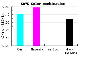 #6457A9 color CMYK mixer