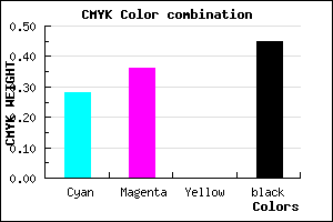 #64598B color CMYK mixer