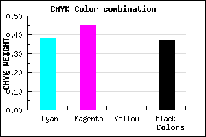 #6459A1 color CMYK mixer