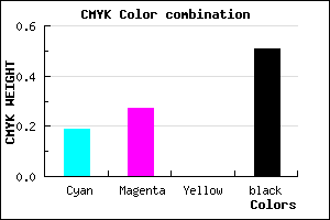 #645A7C color CMYK mixer