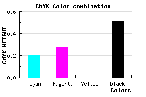 #645A7D color CMYK mixer