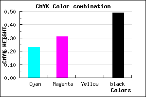 #645A82 color CMYK mixer