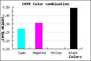 #645A83 color CMYK mixer