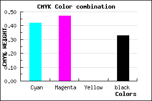 #645AAB color CMYK mixer