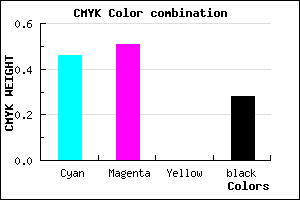 #645AB8 color CMYK mixer