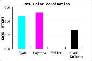 #645ABB color CMYK mixer