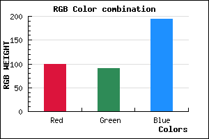rgb background color #645AC2 mixer