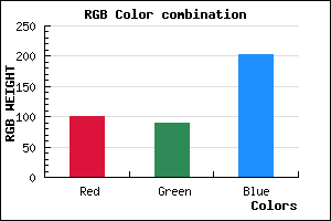 rgb background color #645ACB mixer