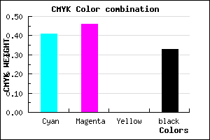 #645CAA color CMYK mixer