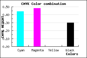 #645CB2 color CMYK mixer