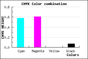 #645CEE color CMYK mixer