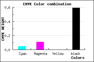 #645D69 color CMYK mixer