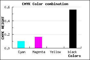 #645D6F color CMYK mixer