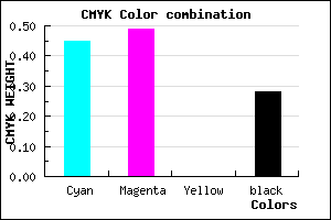 #645DB7 color CMYK mixer