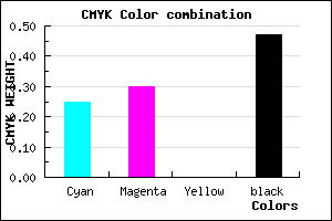 #645E86 color CMYK mixer