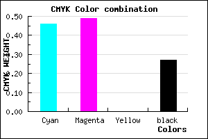 #645EBA color CMYK mixer