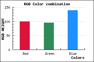 rgb background color #645F8B mixer