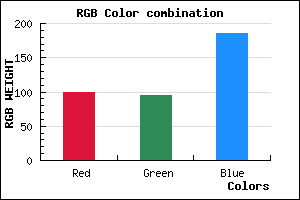 rgb background color #645FB9 mixer