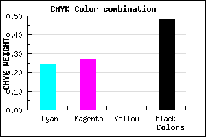 #646084 color CMYK mixer