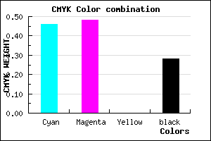 #6460B8 color CMYK mixer
