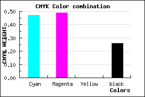 #6461BD color CMYK mixer