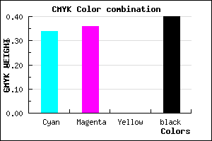 #646298 color CMYK mixer