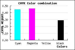 #6462B6 color CMYK mixer