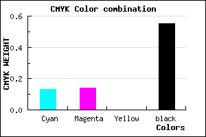 #646373 color CMYK mixer