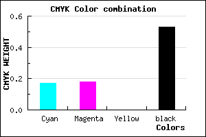 #646379 color CMYK mixer