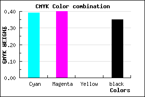 #6463A5 color CMYK mixer
