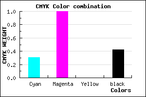 #650093 color CMYK mixer