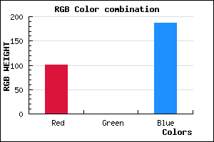 rgb background color #6500BB mixer