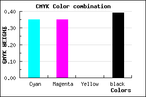 #65659B color CMYK mixer