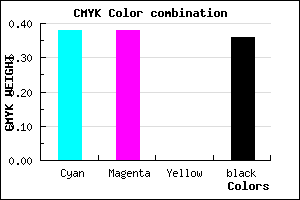 #6565A3 color CMYK mixer