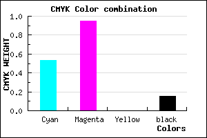 #650BD9 color CMYK mixer