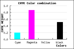 #65117E color CMYK mixer